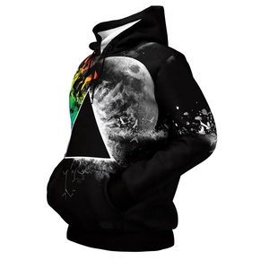 Sudadera con Capucha Personalizada para Hombre, de Poliéster/Algodón, con Bolsillo Canguro, Estilo Casual Otoñal, Color Liso, Estampado Digital - Product Image 6