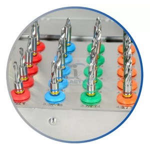 Kit de 25 Piezas para Cirugía de Implantes Dentales Cónicos, Manual, con Topeadores Integrados y Caja, Instrumentos de Acero Inoxidable, CE - Product Image 4