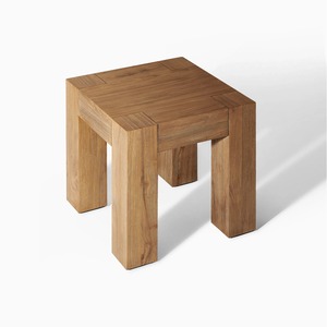 Minimalist Solid Teak <b>Wood</b> Handmade Eco-Friendly <b>Stool</b> Modern Home Furniture Living Room Ottoman Durable Design Customized Color - Product Image 5