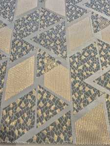 Turkish Ultra Soft Sheen Polyester Jacquard Fabric Girls' Fancy <b>Metallic</b> Brocade with Specialty <b>Yarn</b> PK-1661 for Abaya Wear - Product Image 3