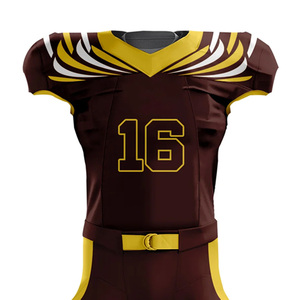 Uniforme de Fútbol Americano Unisex Corto, Transpirable y que Absorbe la Humedad, Hecho a Medida, Precio de Fábrica, MOQ Bajo, Fabricación Profesional - Product Image 4