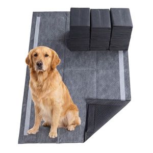 Tapis absorbants pour chien extra larges à 6 couches, anti-odeurs, 150 unités, charbon actif, 35,5"x24" pour l'apprentissage de la propreté des animaux - Product Image 1
