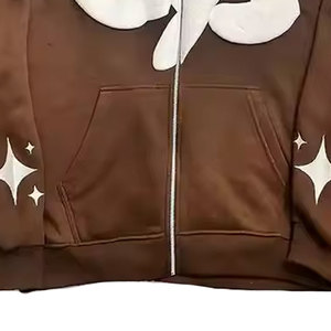 Hotsale – Nouveaux sweats à capuche personnalisés pour hommes, 100 % coton, écologiques, imprimés en relief, respirants, en molleton, coupe ajustée, couleur unie, haute qualité - Product Image 6