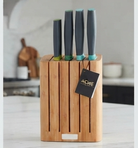 Premium Wooden Knife Rack with Block Durable Storage Rack Elegant Design Ideal For Kitchen Knives - Product Image 4