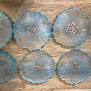 Bol à fruits en résine haut de gamme, fait main, effet marbre brillant, surface polie, idéal pour centre de table ou intérieurs modernes. - Product Image 1