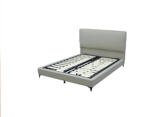 High Quality Adult Solid Wood <b>Bed</b> <b>Frame</b> with Upholstered Headboard for Bedroom - Product Image 4