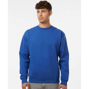Classic Fit <b>Men's</b> Winter Sweatshirt <b>Warm</b> Fleece Lined Crew Neck Solid Cotton Blend Pullover <b>Jumper</b> Top - Product Image 4