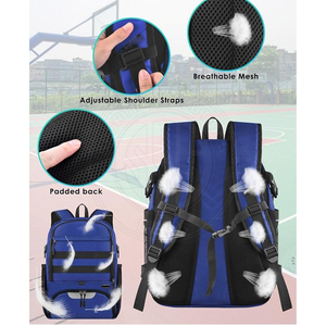 Sacs de football en tissu résistant à l'eau avec fermeture éclair sécurisée et intérieur spacieux - Product Image 2