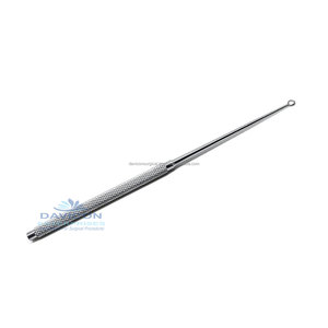 Curette pour oreilles de cheval # 2 Rétracteurs manuels à angle aiguisé, diamètre extérieur 3,6 mm, 5-7/8 pouces (15 cm), en acier inoxydable, Davicon Enterprises DE-12381 CE ISO - Product Image 6