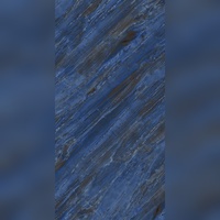 Carreaux muraux en céramique ignifugés de haute qualité, résistants à l'usure, 300x600mm, effet pierre veinée bleu foncé moderne, pour supermarchés et salles à manger