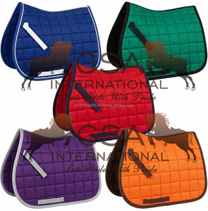 Almohadillas de montura inglesa para salto y doma, de tela de algodón, acolchado cuadrado, transpirables, para deportes ecuestres y competición. - Product Image 5