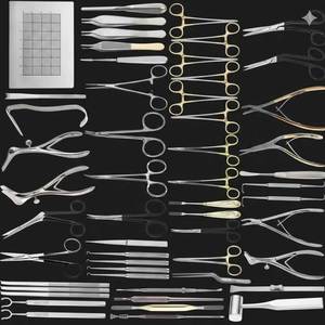 Set de Cirugía Maxilofacial y Endoscopia ENT, Kit de Instrumentos Quirúrgicos para Rinoplastia FESS, Herramientas de Cirugía Facial Nasal, Ortopédicas - Product Image 6