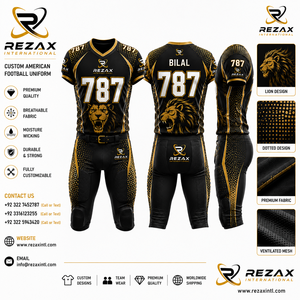 Uniforme Deportivo al por Mayor 2026, Personalizado con Nombre y Número Bordados, Jersey de Fútbol Americano Corto con Estampado Retro en la Parte Delantera, 100% Bordado - Product Image 3