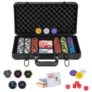 300 pezzo Claytec Texas Holdem Set di Chip da Poker 14 grammo di peso compreso il vassoio - Product Image 1