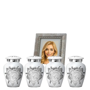 Petites Urnes pour Cendres Humaines Mini Urne pour Cendres Lot de 4 Honore Votre Bien-Aimé avec des Urnes de Souvenir Rose Commémoratives Fabriquées à la Main - Product Image 5