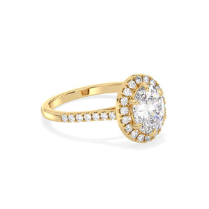 แหวนหมั้นเพชรโมอิสซาไนต์ทรงรัศมี REYES Luxury Design เงินแท้ 925 สำหรับผู้หญิง ของขวัญแต่งงานสุดหรู เครื่องประดับชั้นดี - Product Image 3