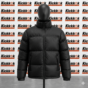 เสื้อแจ็คเก็ตพัฟเฟอร์ผ้าแคนวาสคอตั้งทรงสตรีทแฟชั่นสำหรับฤดูหนาว บุด้วยโพลีเอสเตอร์ แขนยาว ระบายอากาศได้ดี กันน้ำ เหมาะสำหรับผู้ชายและผู้หญิง - Product Image 2