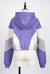 Women's <b>Cropped</b> Hoodies Top Fashionable Anti-Shrink Breathable Feature for Casual Wear Pullover Women's Clothing Crop Top Hoodie - Product Image 4