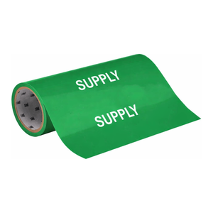 เครื่องหมายท่อแบบม้วนยืดหยุ่น Brady Supply สำหรับท่อในอุตสาหกรรมและห้องปฏิบัติการ - Product Image 1