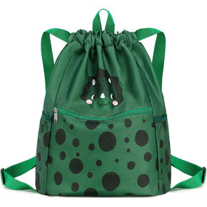 Custom Logo Sublimation <b>Drawstring</b> Bags Polyester Gym <b>Backpack</b> Sports Travel Promotional String Bag Wholesale - Product Image 1