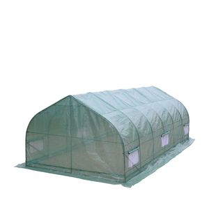 10 'X 20' Tunnel serra con Ripstop Leno copertura a freddo telaio riavvolgi maglia finestre tetto picco TMG-GH1020P per uso agricolo - Product Image 5