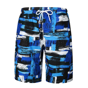 Shorts décontractés pour hommes en toile tissée par sublimation, résistants, légers, durables, à séchage rapide, avec taille élastique, style boardshorts - Product Image 6