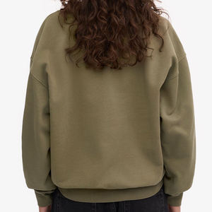 Sudadera de Cuello Redondo para Mujer, Calidad Premium, 100% Algodón/Fibra de Bambú, Transpirable, Felpa Otoñal, Personalizable - Product Image 3