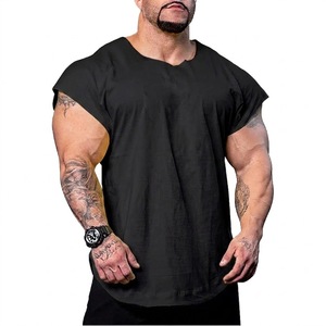 Camiseta Deportiva de Secado Rápido para Hombre, Ligera, de Manga Corta, para Ejercicio, Fitness, Culturismo, al Aire Libre - Product Image 3