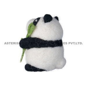 Adorno de fieltro de Panda verde de Nepal hecho a mano, bonito estilo chino, Navidad, Año Nuevo, decoraciones de Acción de Gracias, móviles para bebés, Halloween - Product Image 3