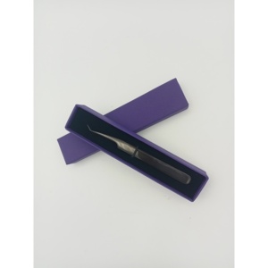 Pinzas para Pestañas Antiestáticas de Acero Inoxidable con Punta Suave, en Caja, Origen Pakistán, Modelo 828.0, Resultados sin Pelusas Garantizados - Product Image 1