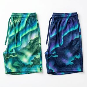 Custom Cyberpunk <b>Abstract</b> Brush Stroke Camouflage Graphic Mesh Shorts Men’s Athletic Sublimation Basketball Training Shorts - Product Image 4