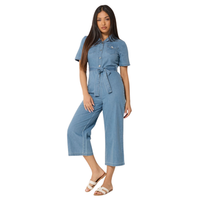 Mono vaquero de moda para mujer, corte holgado, fabricante mayorista OEM ODM - Product Image 2