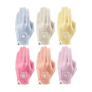 Guante de golf de cuero genuino blanco para mano derecha, antideslizante, con cierre de gancho y bucle, guante deportivo unisex - Product Image 3