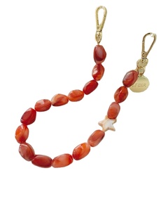 Best Seller Orange Beaded Keychain Bracelet Star Charm Wrist Strap <b>Key</b> Holder Trendy <b>Car</b> Keyring Fashion Accessory - Product Image 1
