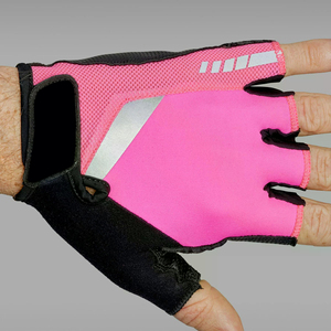 Gants de cyclisme demi-doigts en PU respirant, design à panneaux, unisexe, universels, toutes saisons, pour la course - Product Image 4