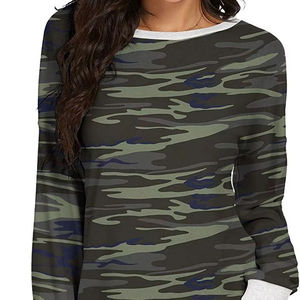 Sweat-shirt à col rond en molleton uni 100 % coton, personnalisable par sublimation, pour femme, léger, 100 % coton, vente en gros - Product Image 4