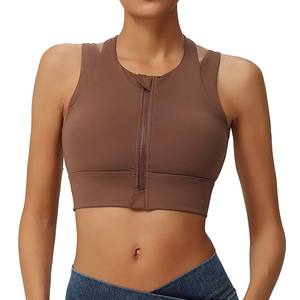 Women's High Support Wire-Free Sports Bra Crisscross Straps Removable Padded Cups Four-Way <b>Stretch</b> Breathable <b>Lace</b> Lightweight - Product Image 6