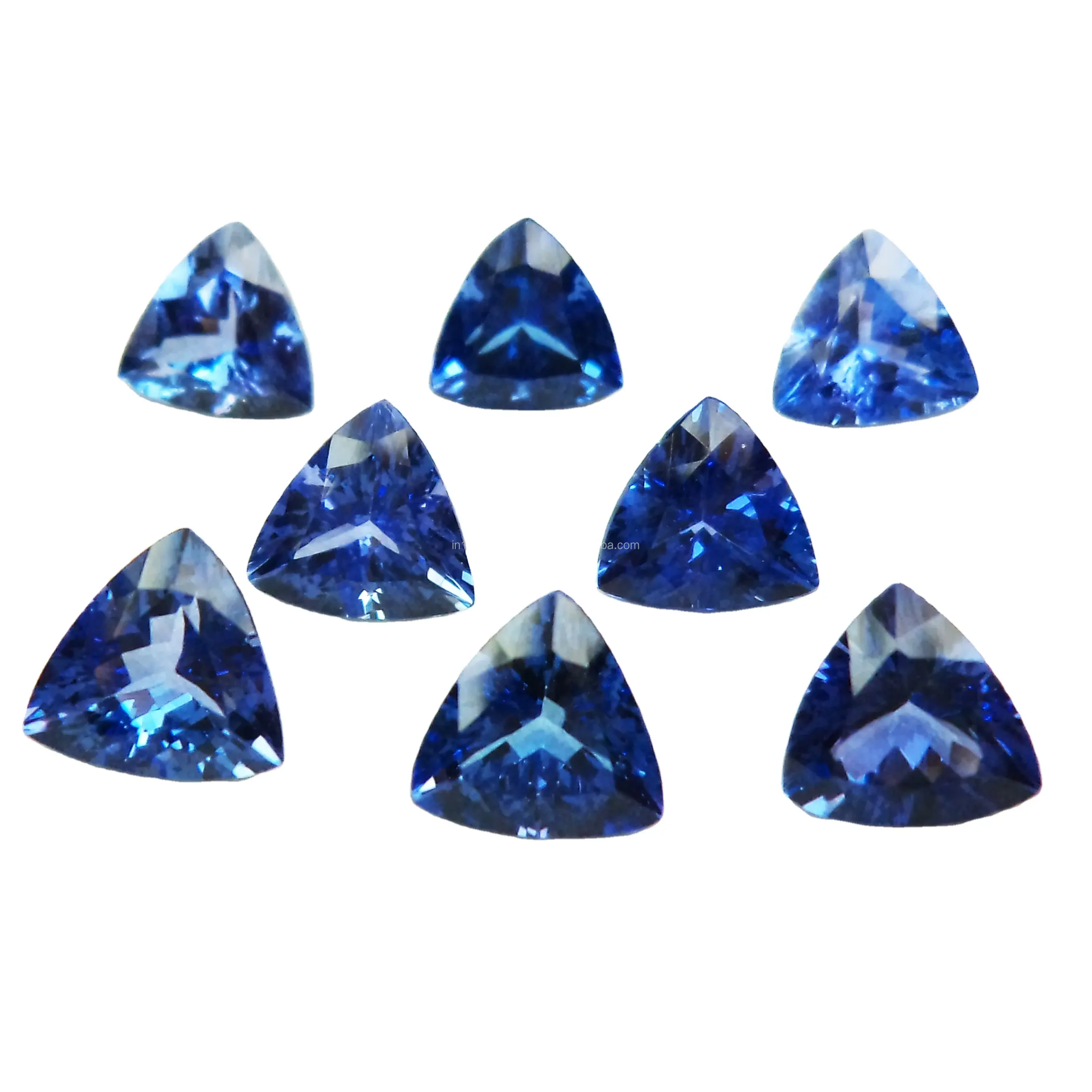8x8 мм, граненый натуральный Танзанит в форме триллиона из Индии, свободный синий драгоценный камень высшего качества, драгоценный триллион, ограненный камень, танзанит