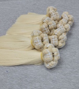 Extensions de cheveux humains de qualité supérieure, blondes, lisses, en mèches, avec pointes pleines, qualité premium pour bébés, fourniture directe usine - Product Image 5