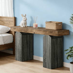Consolle Lunga Moderna di Lusso in Legno Massello per Ingresso, Appartamento, Hotel o Soggiorno - Arredamento Contemporaneo per la Casa - Product Image 6