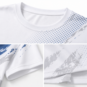 Custom Sublimation <b>Tshirt</b> 100% <b>Polyester</b> White Fabric Printing Blank T-shirt Men Printed Custom Design Men's T-shirt - Product Image 4