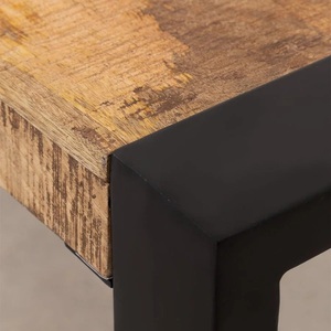 Mesa de Comedor Rectangular de Madera Vandana Hexa Sereno (160×90 cm) con Detalles Metálicos - Product Image 5