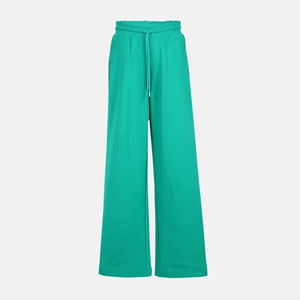 2026 <b>Women</b> Teal Flare Pants Elastic Waist Wide Leg <b>Lounge</b> <b>Trousers</b> Soft Stretch Fabric Casual Relaxed Fit Daily Wear Athleisure - Product Image 1