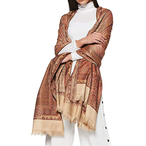 Pashmina de Cachemira y Lana, Doble Cara, para Invierno, Suave, Grande, Ligera, Elegante, Gruesa y Cálida para Mujer - Product Image 1