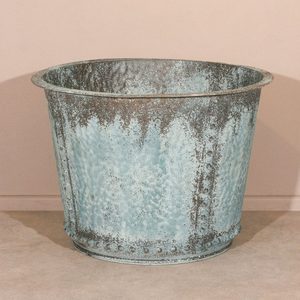 Maceta Rústica Galvanizada Hecha a Mano con Estilo Industrial, Perfecta para Jardinería de Flores de Temporada, Maceta para Hogar de Lujo - Product Image 2