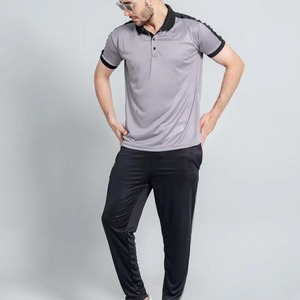 Venta al por Mayor de Conjuntos Deportivos para Hombre, Nueva Colección de Verano, Color Sólido, Estilo Casual, Dos Piezas - Product Image 1