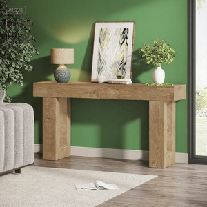 Rectangular Wooden <b>Console</b> <b>Table</b> for Behind the Couch As a <b>Sofa</b> <b>Table</b> - Product Image 5