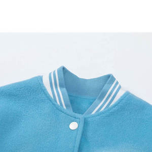 เสื้อแจ็คเก็ตวาร์ซิตี้แบบกำหนดเองสำหรับผู้ชาย ทำจากผ้าเมลตันวูล - Product Image 2