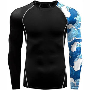Rashguard MMA très vendu, vêtements de sport de haute qualité, rashguard MMA en spandex et polyester, service OEM, personnalisable - Product Image 2