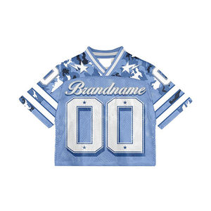 Vente en gros usine – Maillot léger et ample pour homme en maille respirante, avec logo personnalisé, service OEM pour streetwear été-automne - Product Image 5